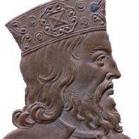 Gemunte afbeelding van Clovis alias Lodewijk I, Koning der Franken